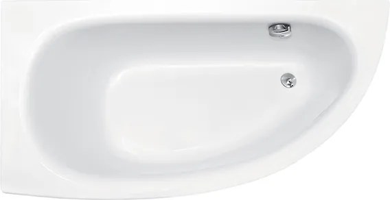 Besco Akrylátová asymetrická vaňa Milena Premium 150x70 BESCO-Farba: Biela, BESCO-Orientácia: Pravá