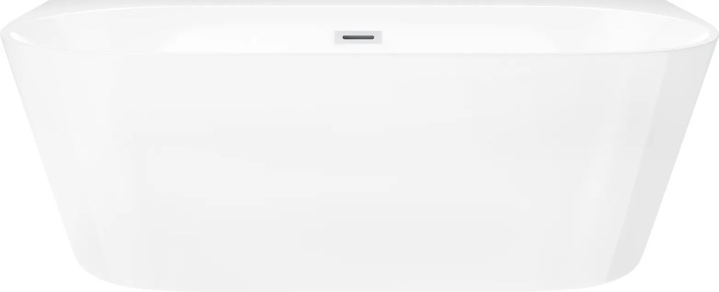 Nástenná vaňa Corsan Mono 170 s bielym korkom, široký okraj