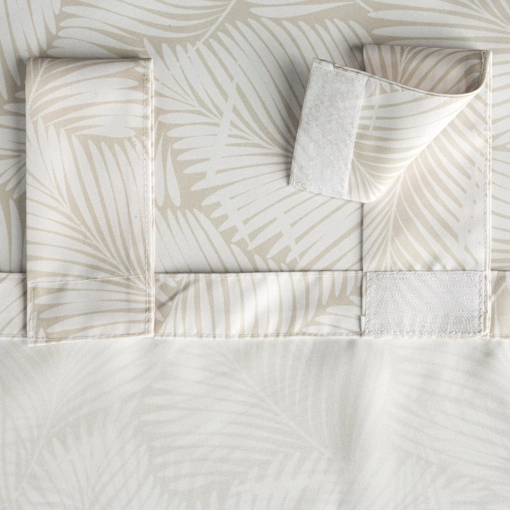 ZÁHRADNÝ VODEODOLNÝ ZÁVES NA PÚTKACH GARDEN 155X220 CM LISTY