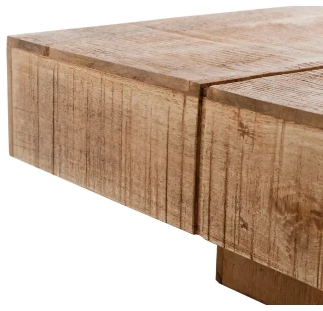 furniture-nabytek.cz - Masívny konferenčný stolík Amberley z mangového dreva, lakovaný, prírodný – 140×70 cm