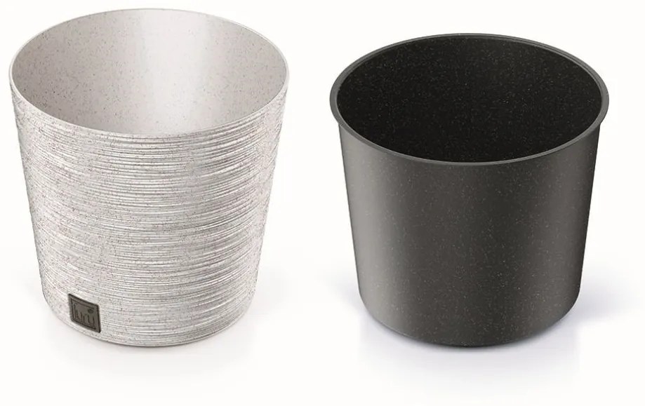 Kvetináč FUSU II biely