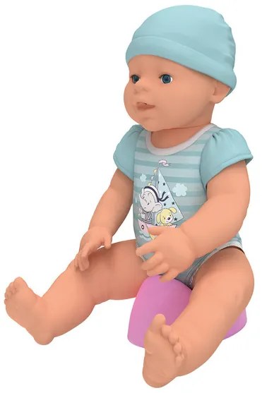 Playtive Cikajúca bábika Toni, 40 cm (tyrkysová) (100367685)