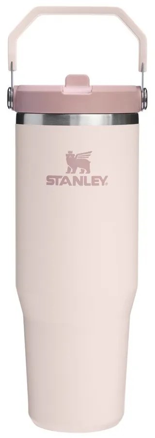 Svetloružová termoska 890 ml IceFlow Flip Straw 2.0 – Stanley