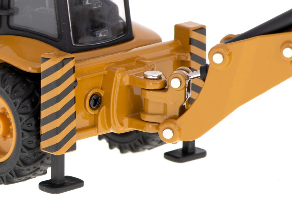 KIK Nakladač buldozér s lyžicou Die-Cast kovový model H-toys 1704 1:50
