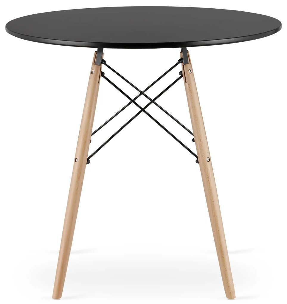 AKCIA Čierny jedálenský stôl OSLO 80x80 II. trieda