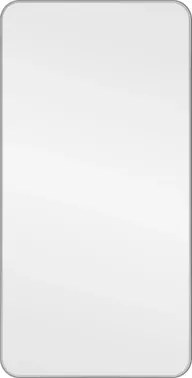 Nástenné zrkadlo Josie 50x100 cm, strieborné hranaté%