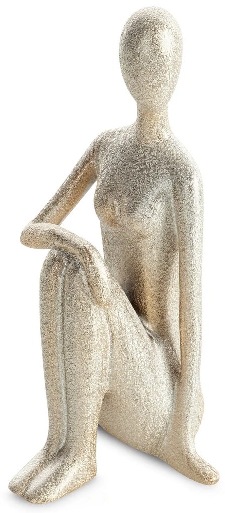 DEKORAČNÁ SOŠKA LADY 11X10X21 CM ŠAMPANSKÁ