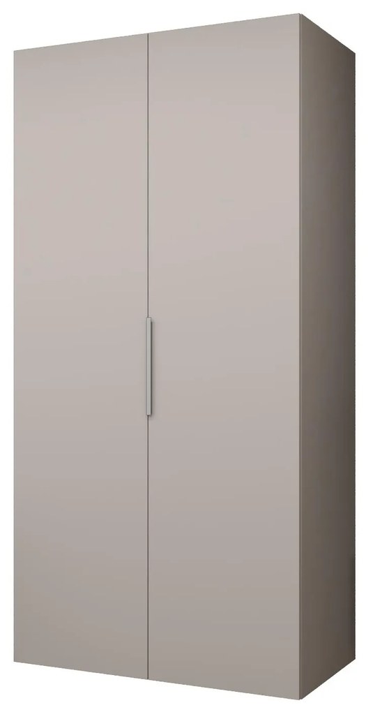 Šatníková skriňa 100 cm Mirabella 1 (kašmír + kašmír). Akcia -79%. Vlastná spoľahlivá doprava až k Vám domov. 1126345