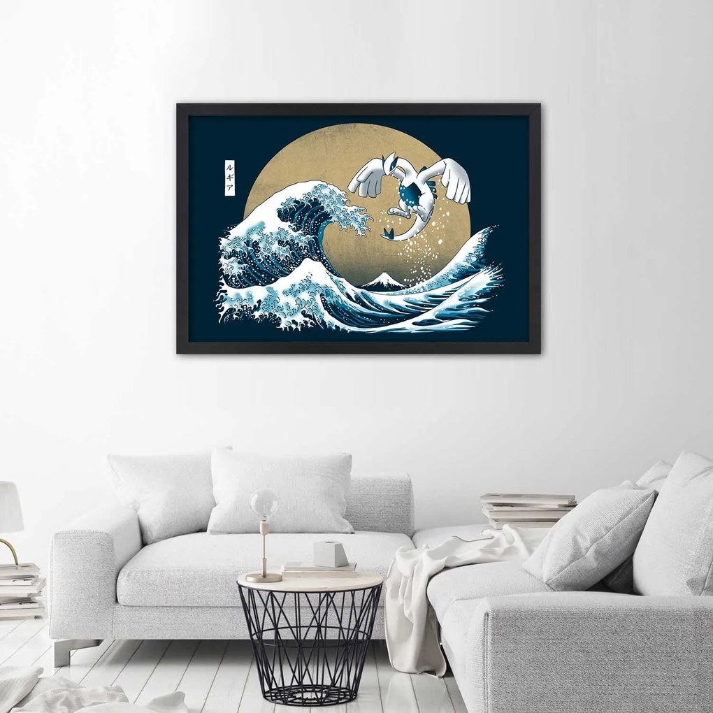 Gario Plagát Tsunami - japonský motív Farba rámu: Bez rámu, Rozmery: 30 x 20 cm