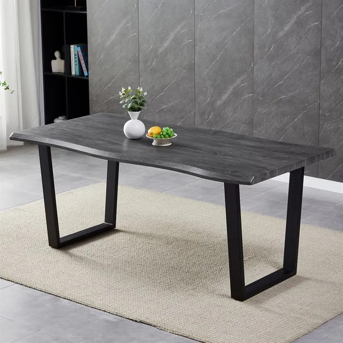 Autronic BONTEC Jedálenský stôl 180x90cm, mdf, sivý dub, HT-F4218 GREY Farba: Šedá