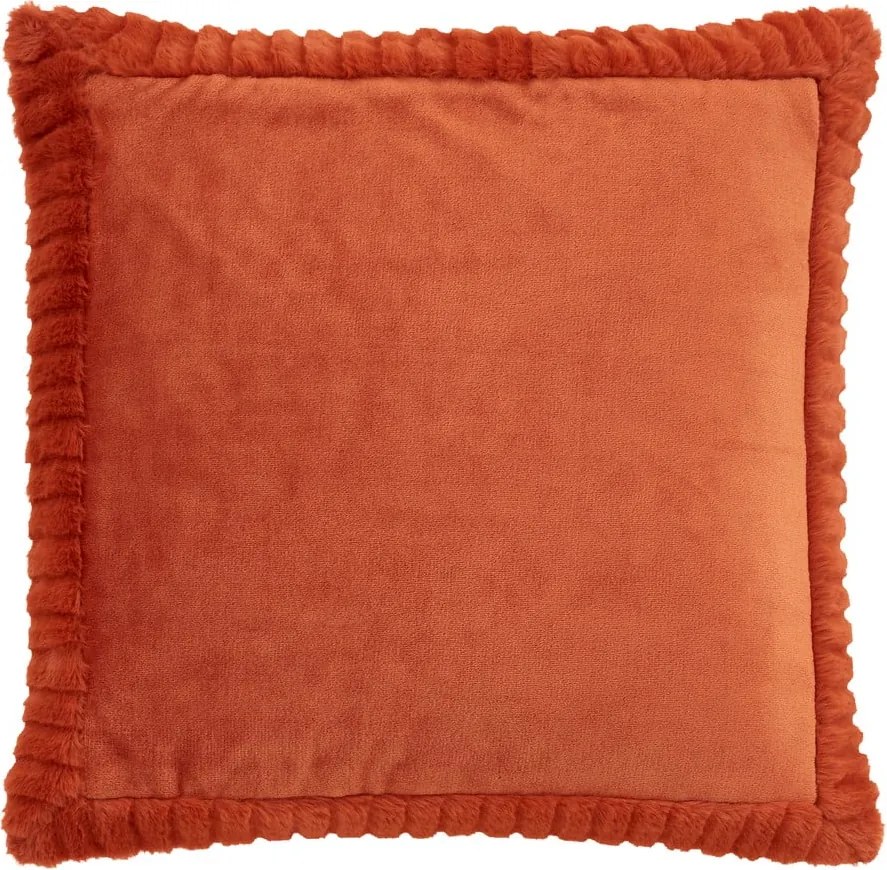 Dekoračný vankúš z mikroplyšu 55x55 cm Velvet and Faux Fur – Catherine Lansfield