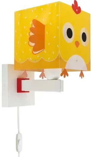 Dalber 64649 - Detské nástenné svietidlo LITTLE CHICKEN 1xE27/15W/230V