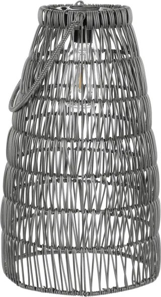 Set dvoch solárnych lampášov sivý PLA102 GREY (2 ks)