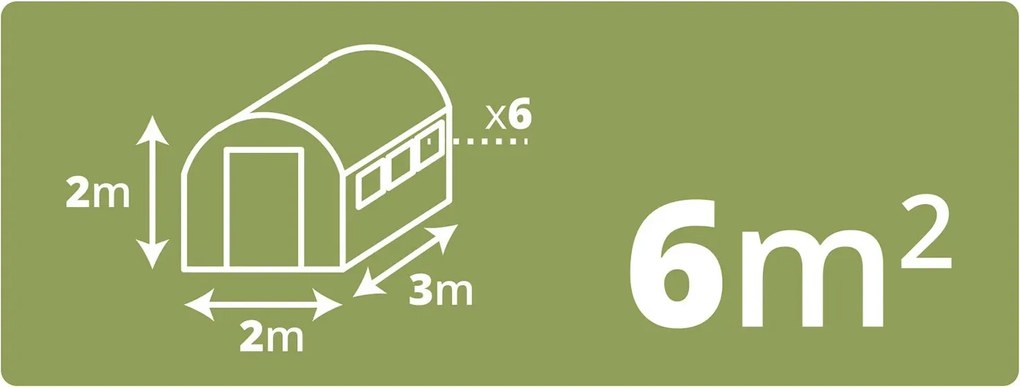 Fólia na fóliovník Plonos 2 x 3 m (6 m²) – zelená (4910-F)