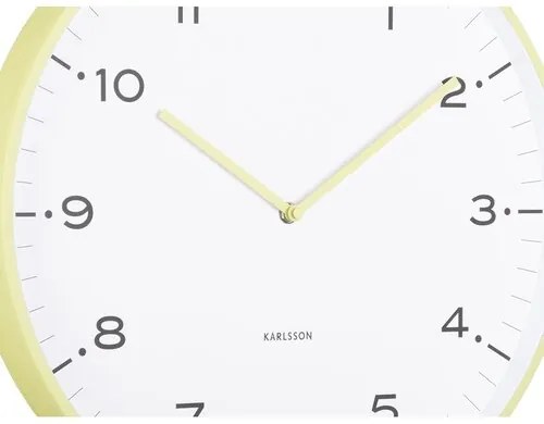 Karlsson 6011GR dizajnové nástenné hodiny žltá, pr. 40 cm