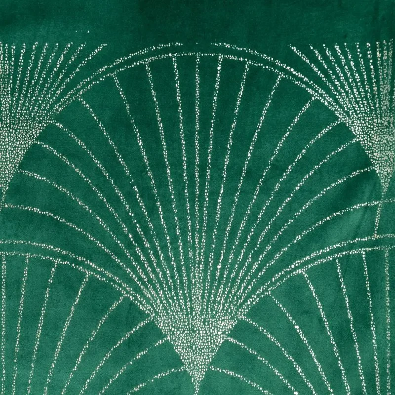Dekorstudio Elegantný zamatový behúň na stôl BLINK 14 zelený Rozmer behúňa (šírka x dĺžka): 35x220cm