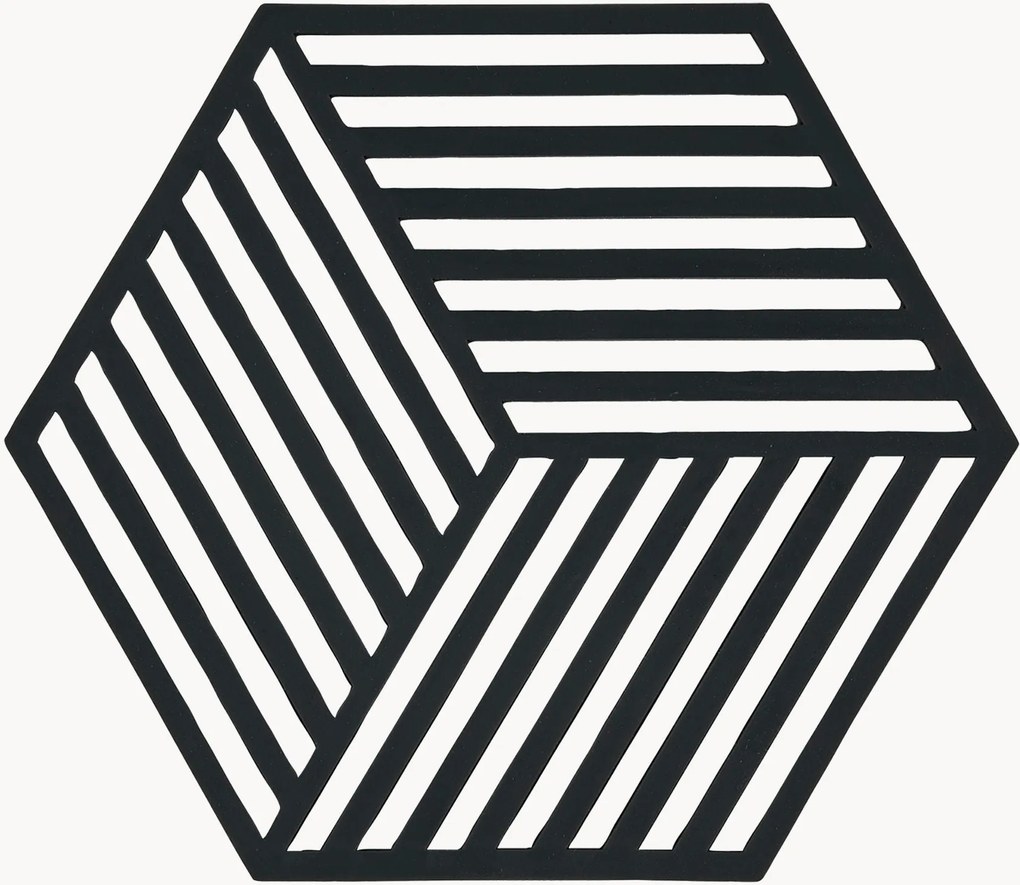 Silikónové podložky pod poháre Hexagon, 6 ks