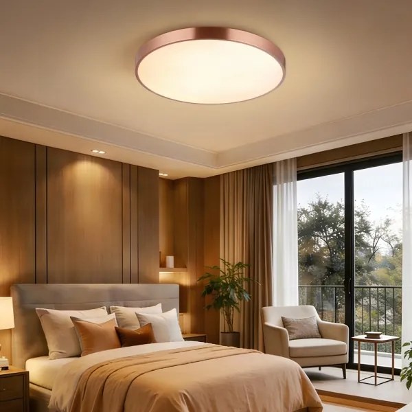 Immax NEO 07322L-LED Stmievateľné stropné svietidlo NEO LITE SEMPLICI 60W/230V priemer 60 cm medené + DO