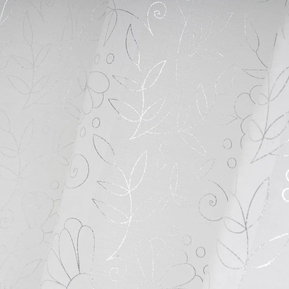 Biela/v striebornej farbe záclona 140x260 cm Pucka – Casa Selección