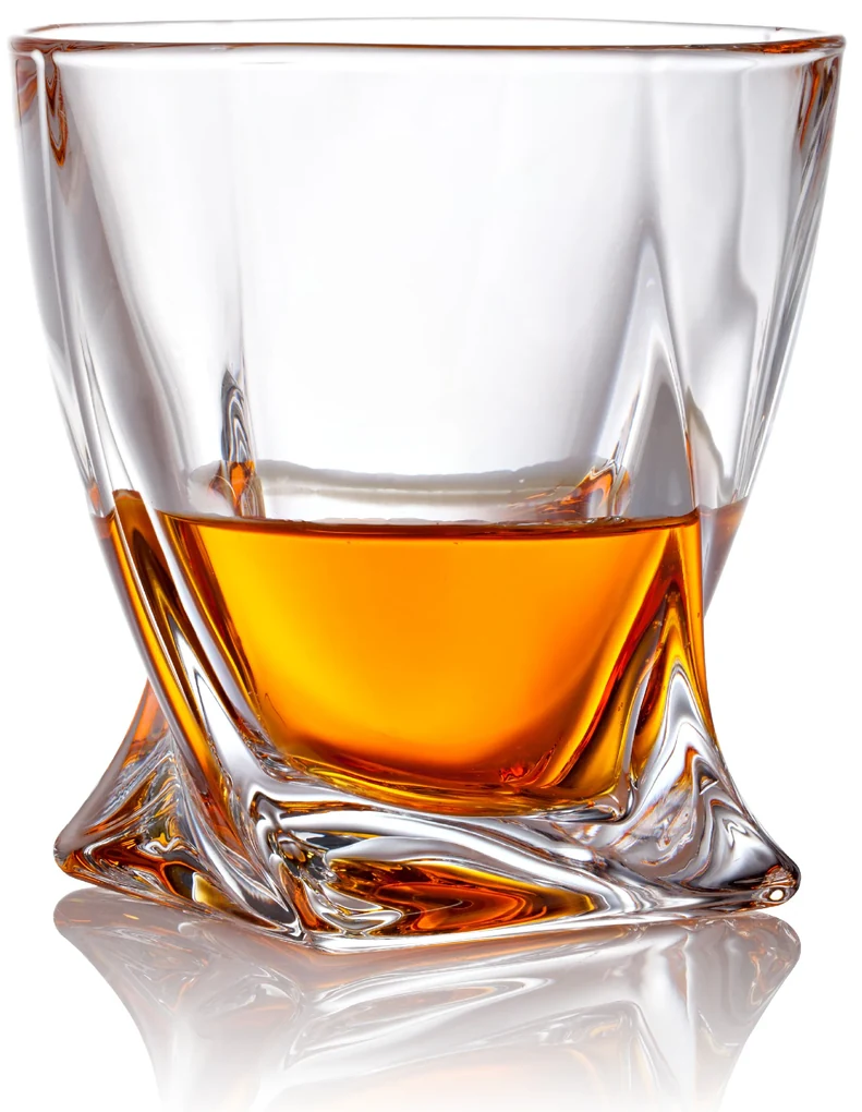 Dekorant Crystalite Bohemia whisky set Quadro v darčekovom saténovom balení 1+2
