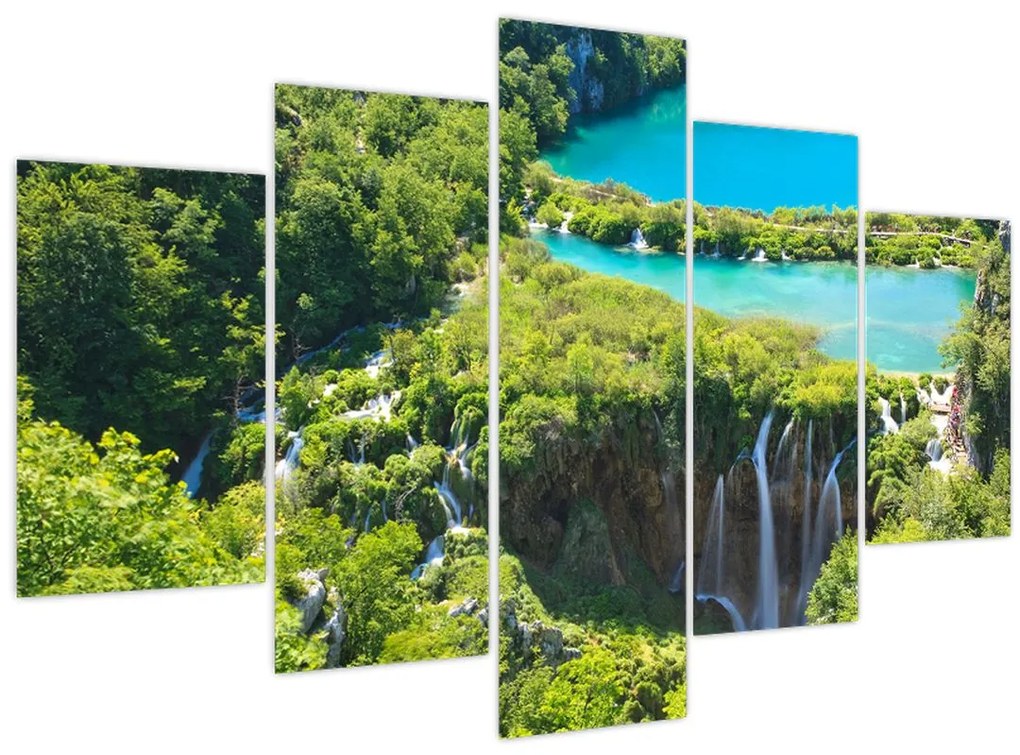 Obraz - Vodopády (150x105 cm)
