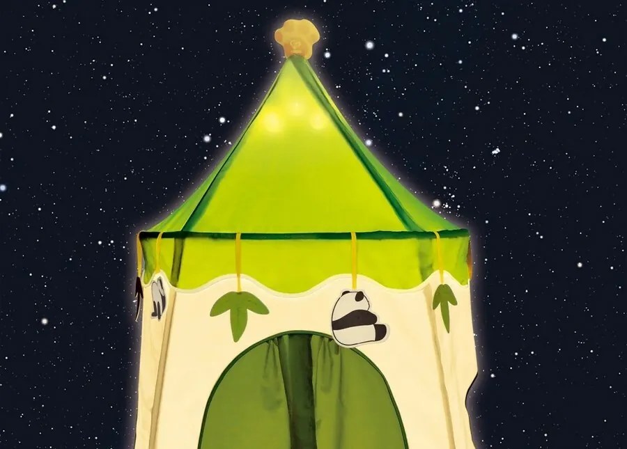 Hape Detský stan s LED osvetlením - Panda