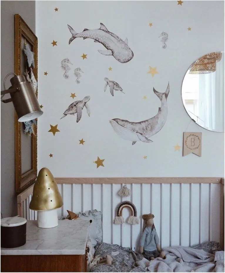 Samolepka do detskej izby šťastná ríša divov oceán S