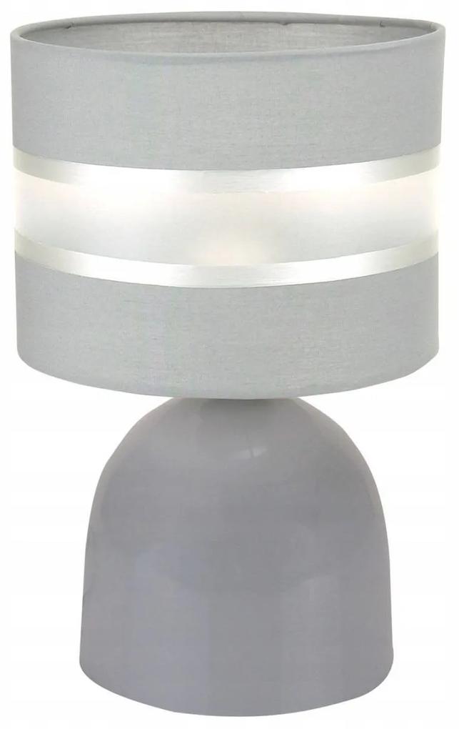 Stolová lampa ELEGANCE, 1x textilné tienidlo (výber z 6 farieb), (výber z 3 farieb konštrukcie), S