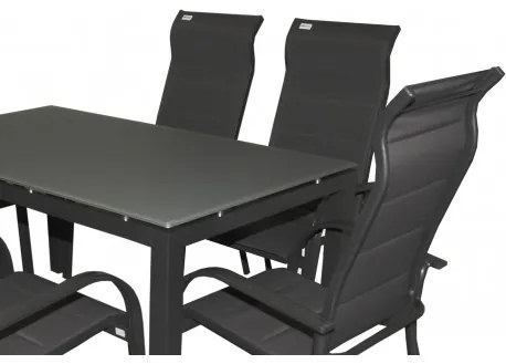 Doppler SALERNO MIAMI antracit - hliníkové záhradné sedenie 6+1/ stôl 150x90