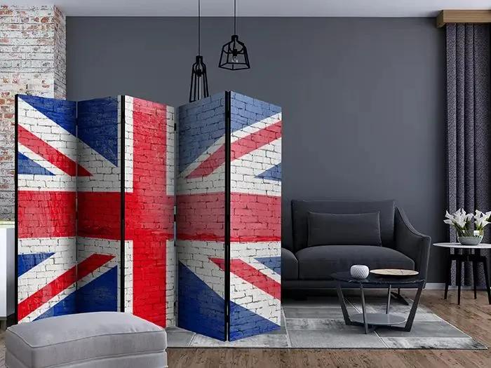 Paraván - British flag II [Room Dividers] Veľkosť: 225x172, Verzia: Jednostranný