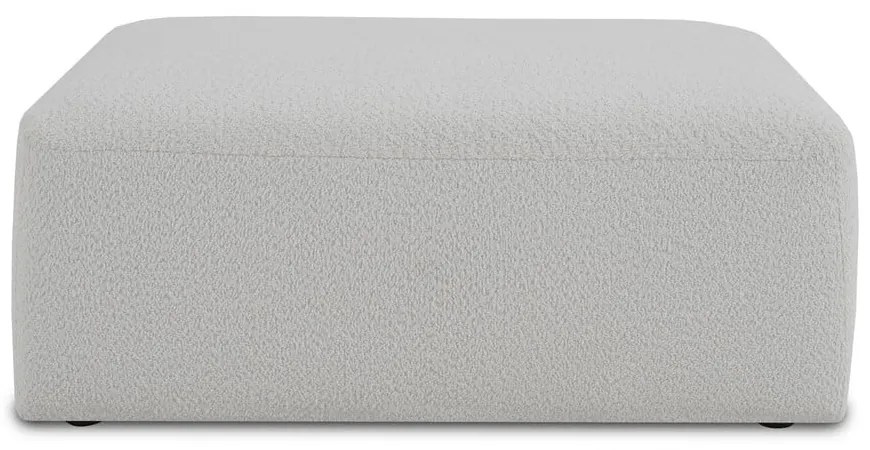 Biely modul pohovky z textílie buklé Roxy – Scandic