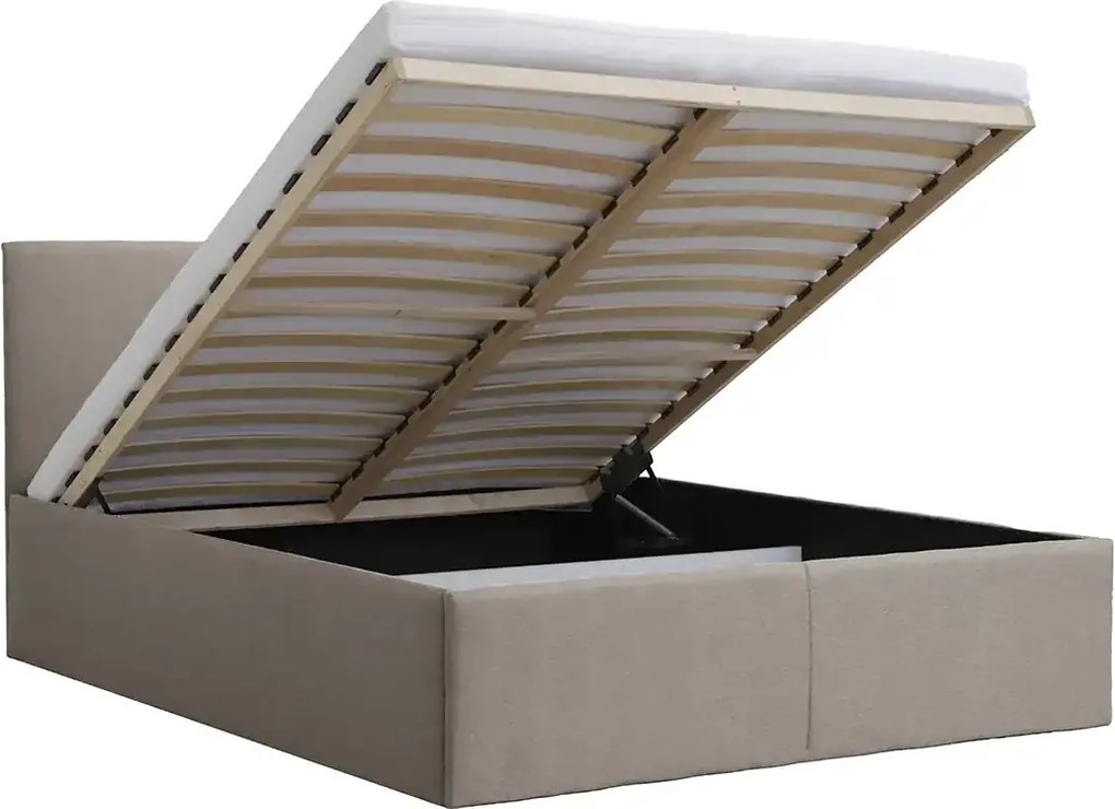 Čalúnená posteľ s úložným priestorom a matracom KARL 120x200 cm Tyrkysový