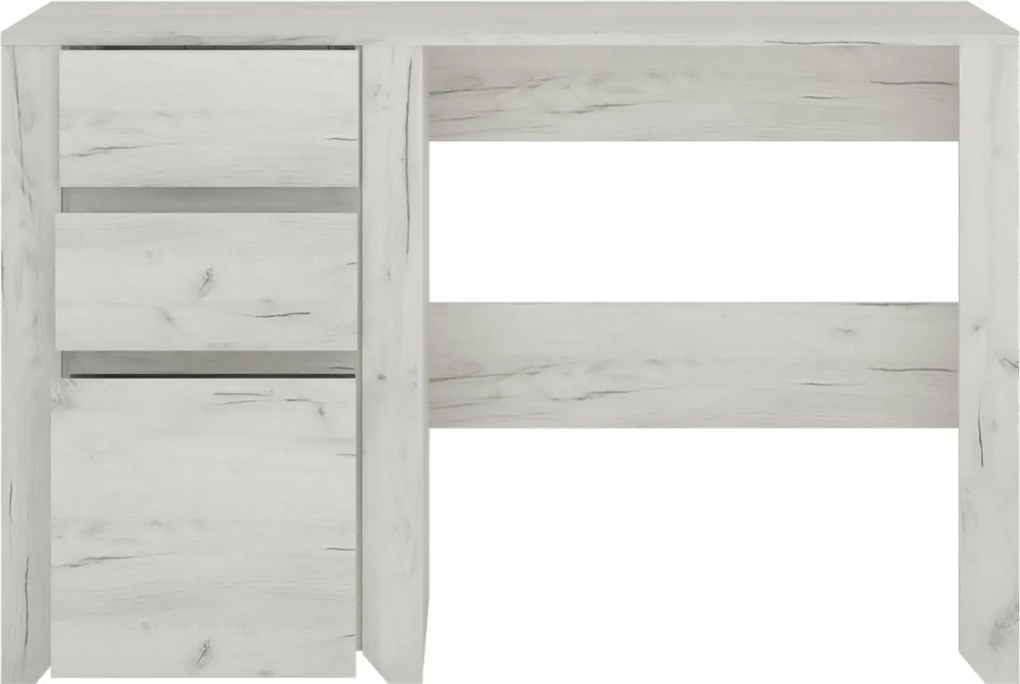 Sconto Písací stôl ANGEL 80 dub craft biely