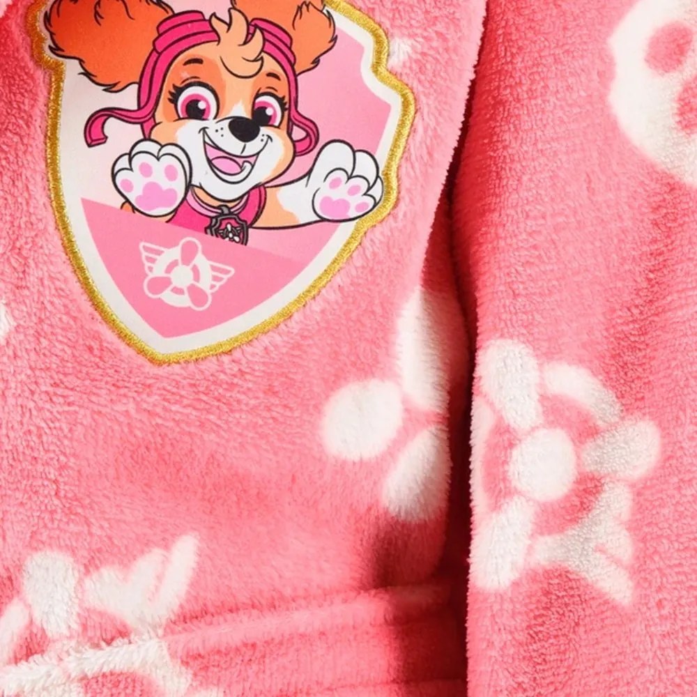 Dievčenský fleece župan s kapucňou Paw Patrol - Skye, EU 104