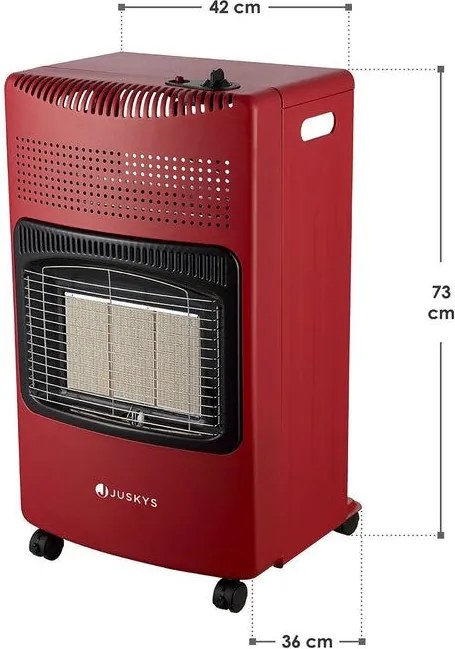 Plynový sporák – 4,2 kW, červený