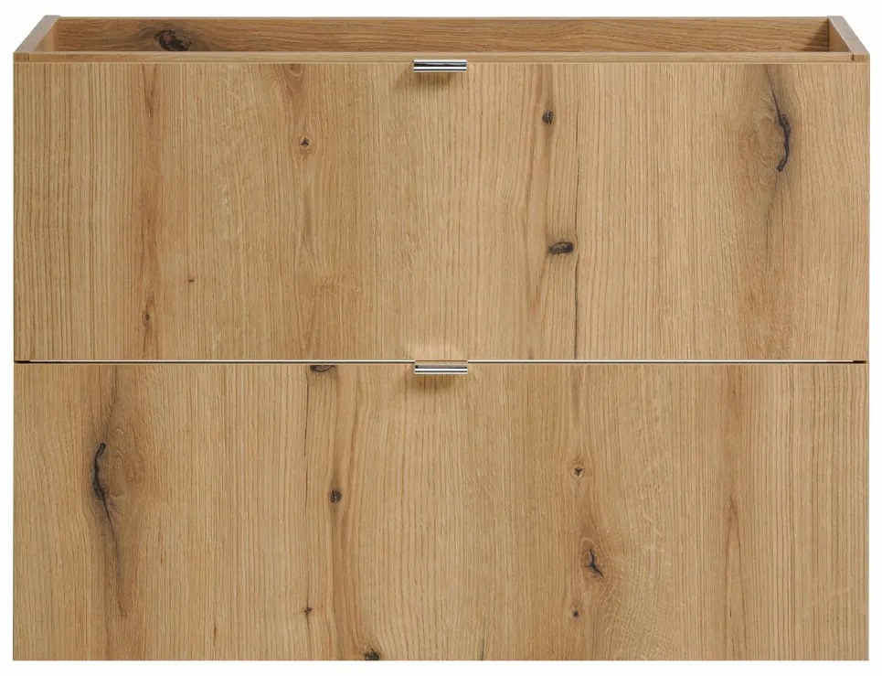 Závesná skrinka Nova Oak II so zápustným umývadlom 80 cm dub coast evoke