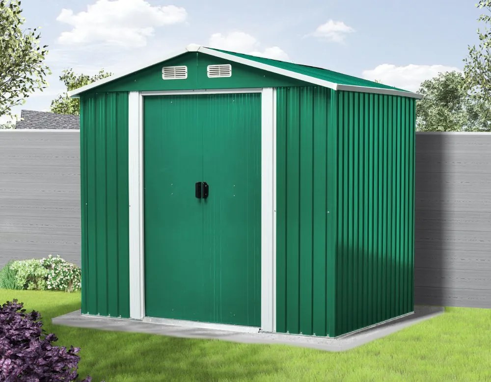 Záhradný domček BestBerg ZDB-4Z / 4,1 m² / 236 x 174 x 206 cm / zelený