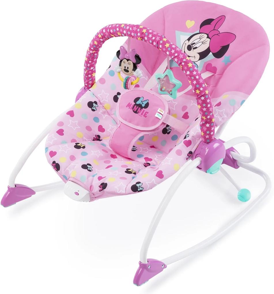 DISNEY BABY Húpatko vibrujúca Minnie Mouse Stars&Smiles Baby 0 m+, do 18 kg, 2019
