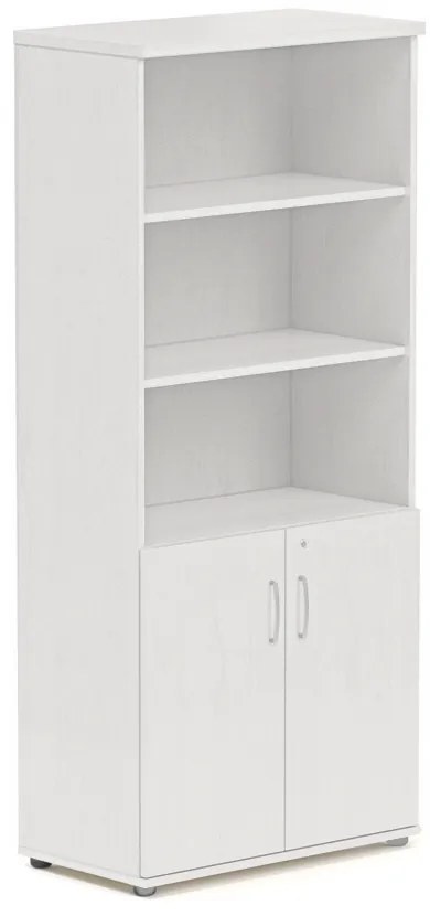 Vysoká skriňa Visio 80 x 38,5 x 183,5 cm, biela