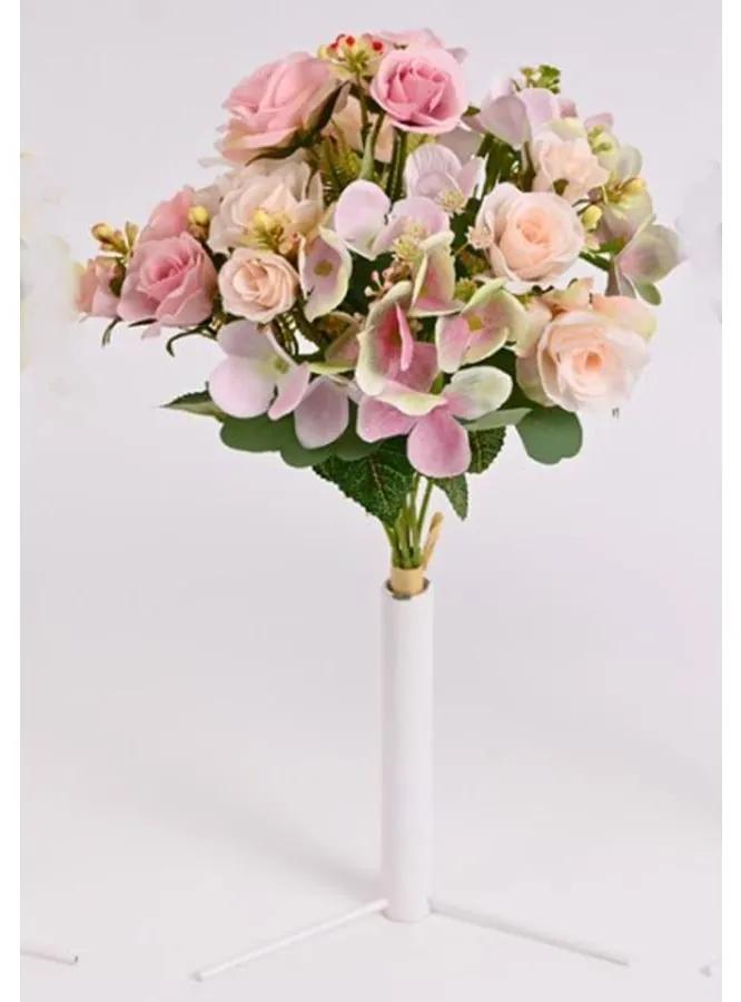 kytica mini ruža, hortenzia 35 cm ružová