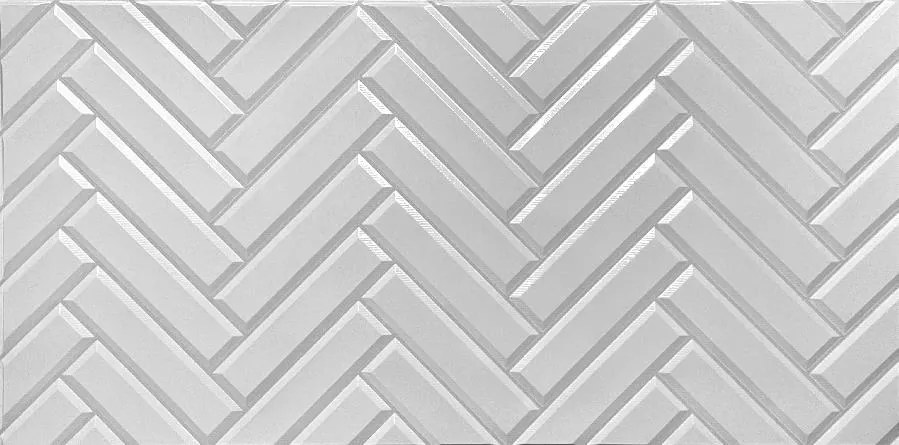 Obkladové panely 3D PVC PCV89, rozmer 960 x 480 mm, obklad biely, IMPOL TRADE