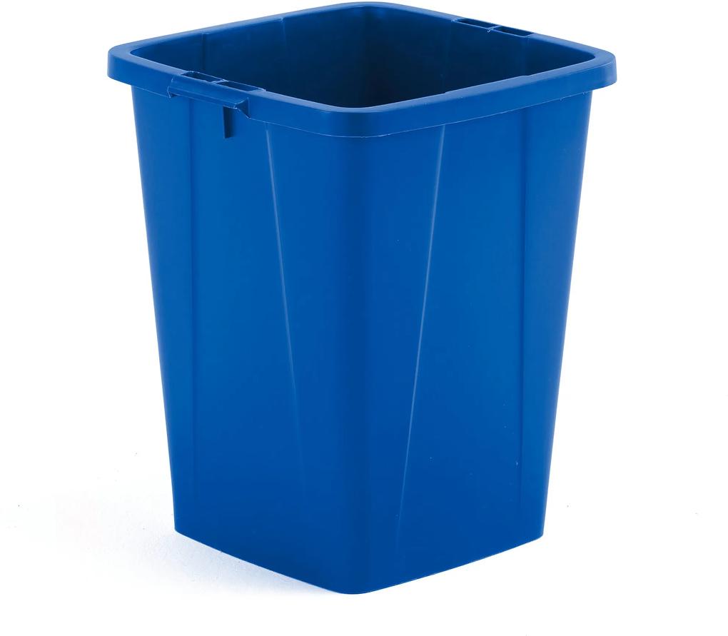 Odpadkový kôš Oliver , 610x490x510 mm, 90 L, modrý