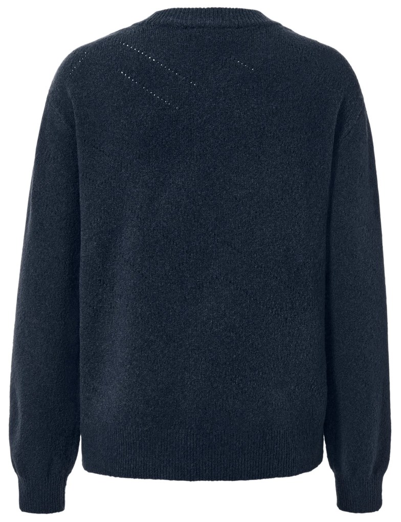 Pletený pulóver s ažúrovým vzorom