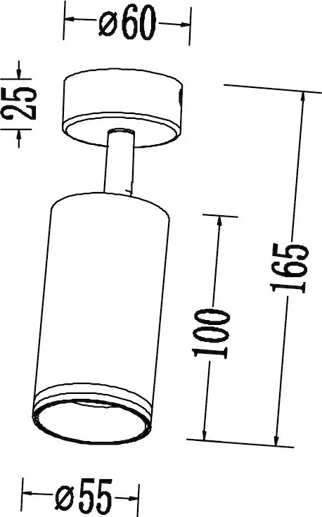 Bodové svietidlo Pipe Ring, 1x biele kovové tienidlo, w