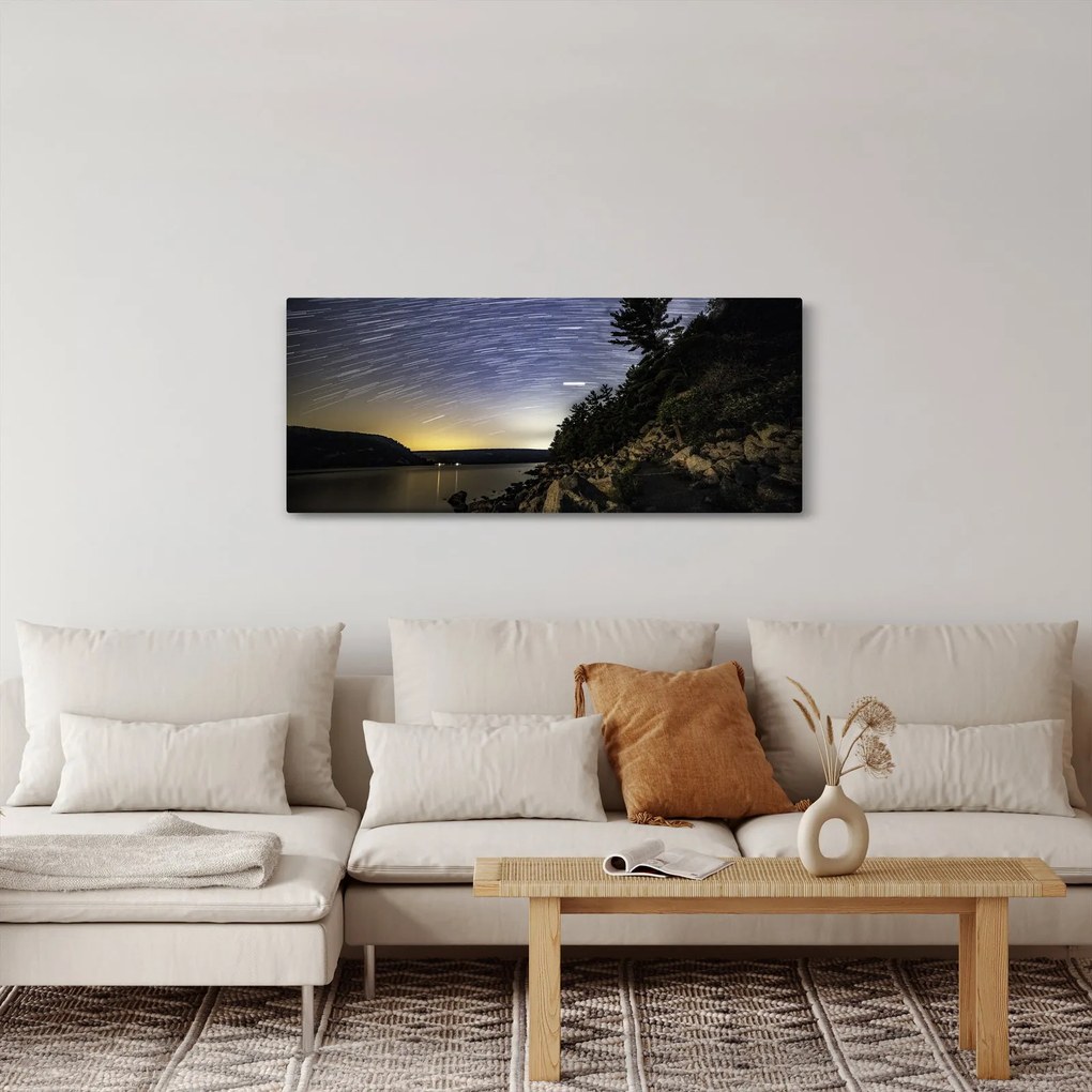 Obraz - obloha pri západe slnka (120x50 cm)