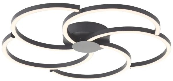 Brilliant - LED Stmievateľné stropné svietidlo FICO LED/32W/230V pr. 57 cm čierna