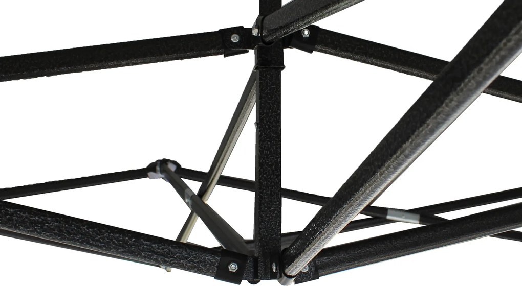 GARDEN LINE Nožnicový stan 3×3 m NAM5742 – záhradný a komerčný pavilón, čierny