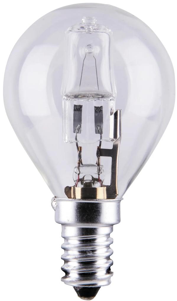 RABALUX Eco-halogénová žiarovka, E14, G45, 18W, teplá biela