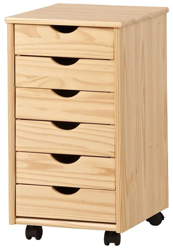 Skrinka na kolieskach Nils borovica