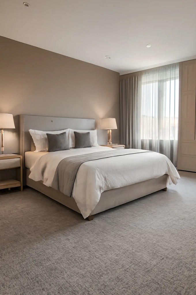 Associated Weavers, Metrážny koberec Batik 90, na mieru, šíře 4m, šedá, filc, obývacia izba